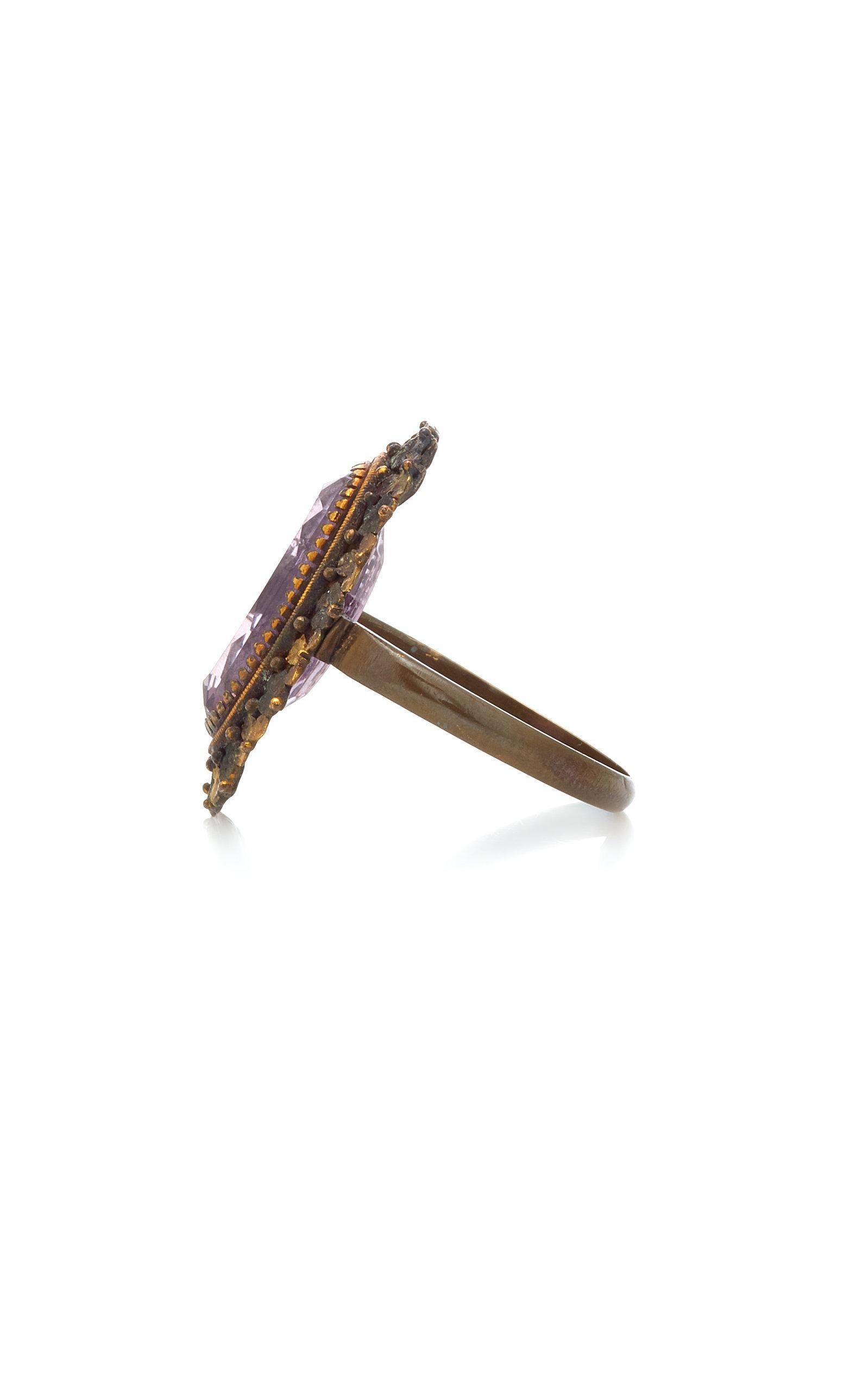 Viktorianischer Amethyst-Ring aus viktorianischer Zeit im Zustand „Gut“ im Angebot in New York, NY