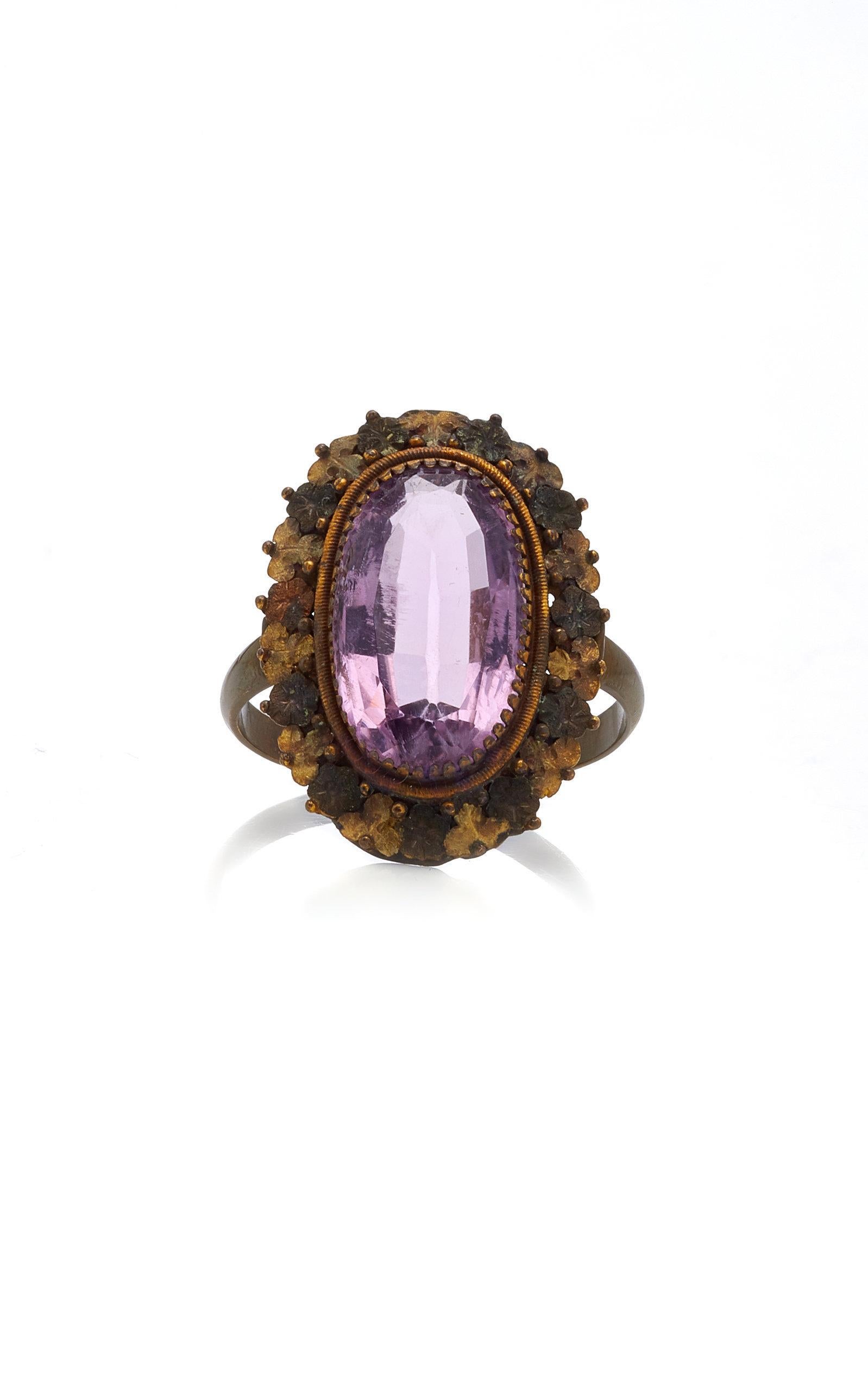 Victorian Amethyst Ring In Good Condition For Sale In New York, NY