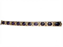 Victorian Amethyst Riviere 18 KT Bracelet