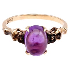 Antique Victorian Amethyst Solitaire Ring