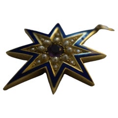 Victorian Amethyst Star Pendent