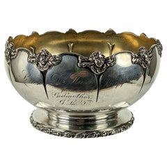 Victorian Angel Decorated Gorham Sterling Bowl
