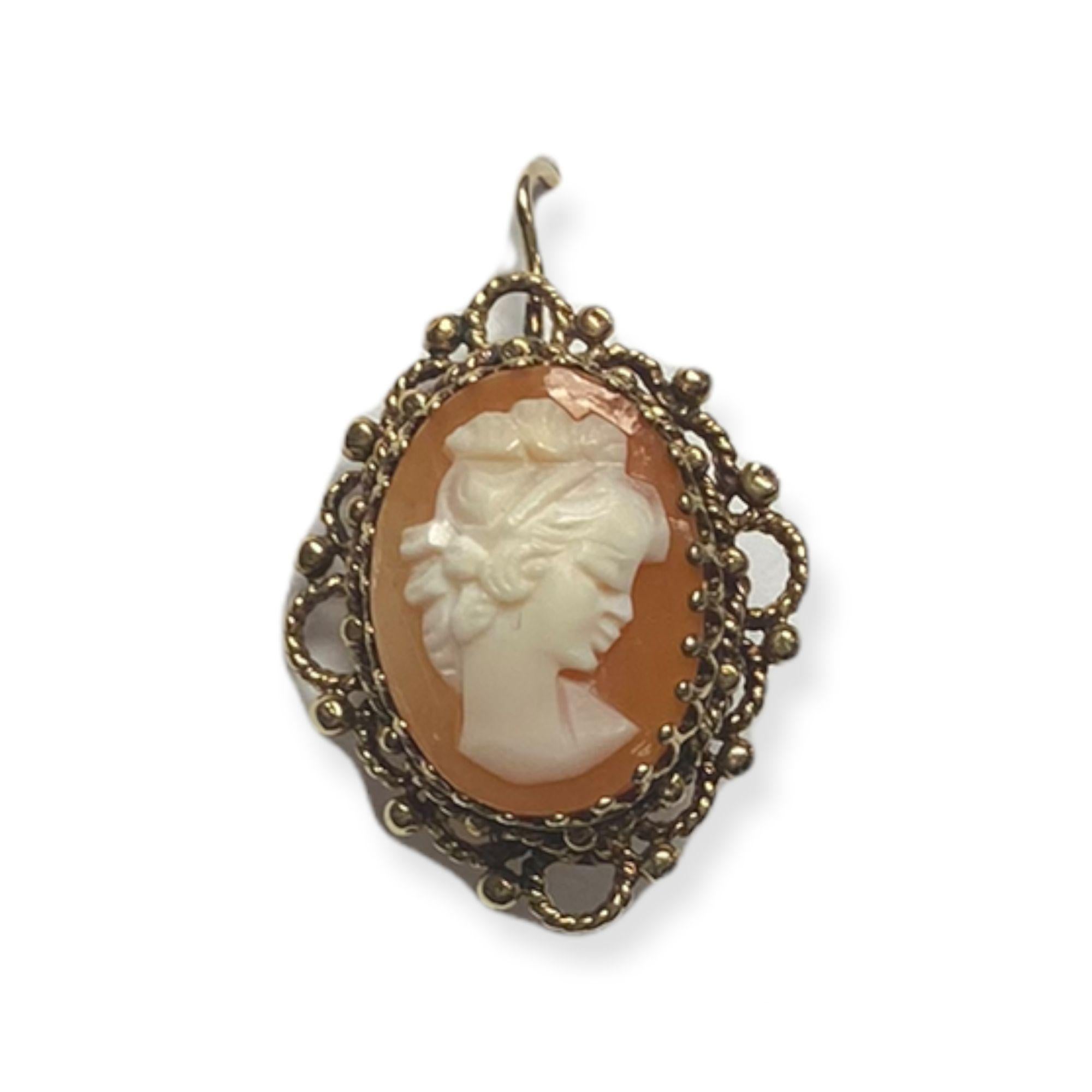antique cameo earrings