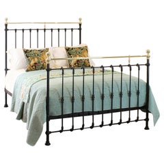 Victorian Antique Bed in Black, MK281
