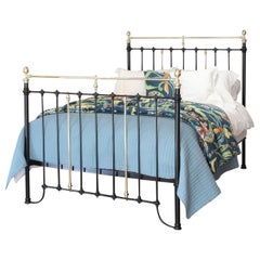 Victorian Antique Bed in Black, MK287