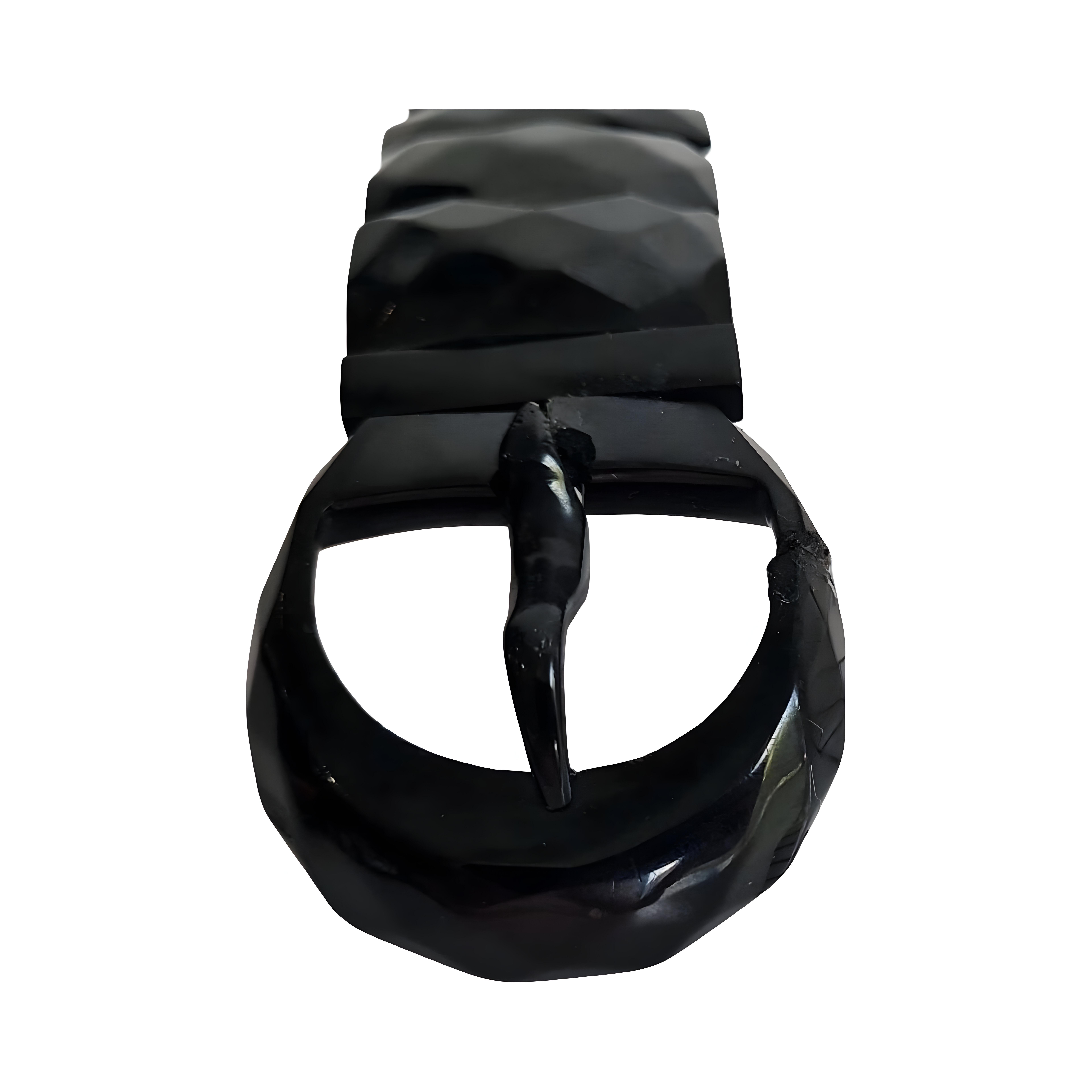 Bracelet victorien à boucle ancienne Whitby Jet, de collection, extensible circa 1880 en vente 5