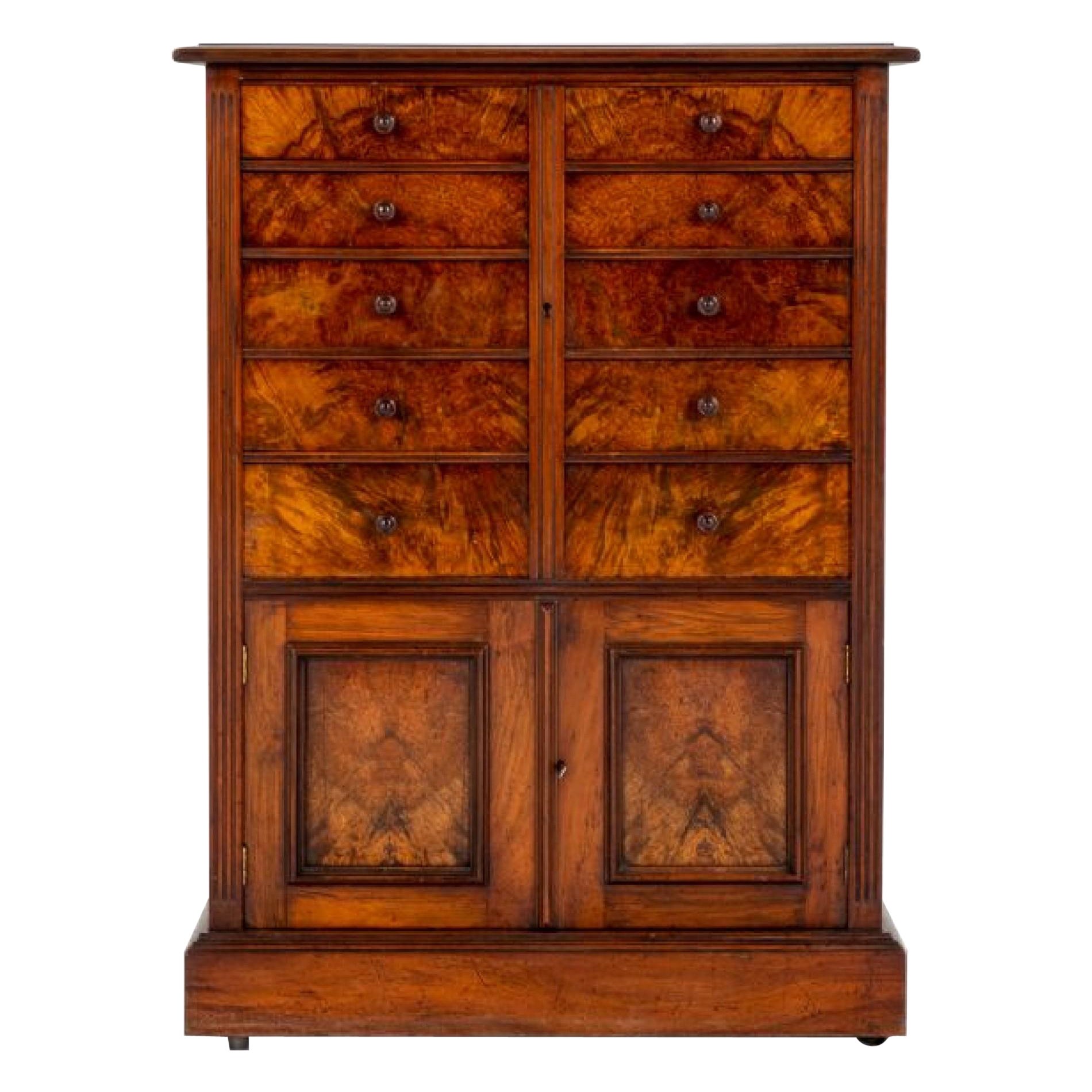 Antico mobile vittoriano con cassettiera, 1860