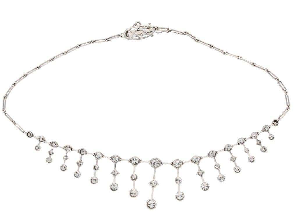 antique diamond necklace designs