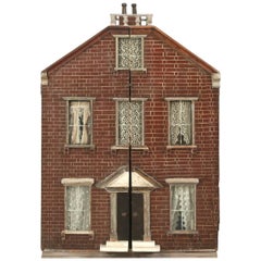 Maison de poupée anglaise victorienne ancienne