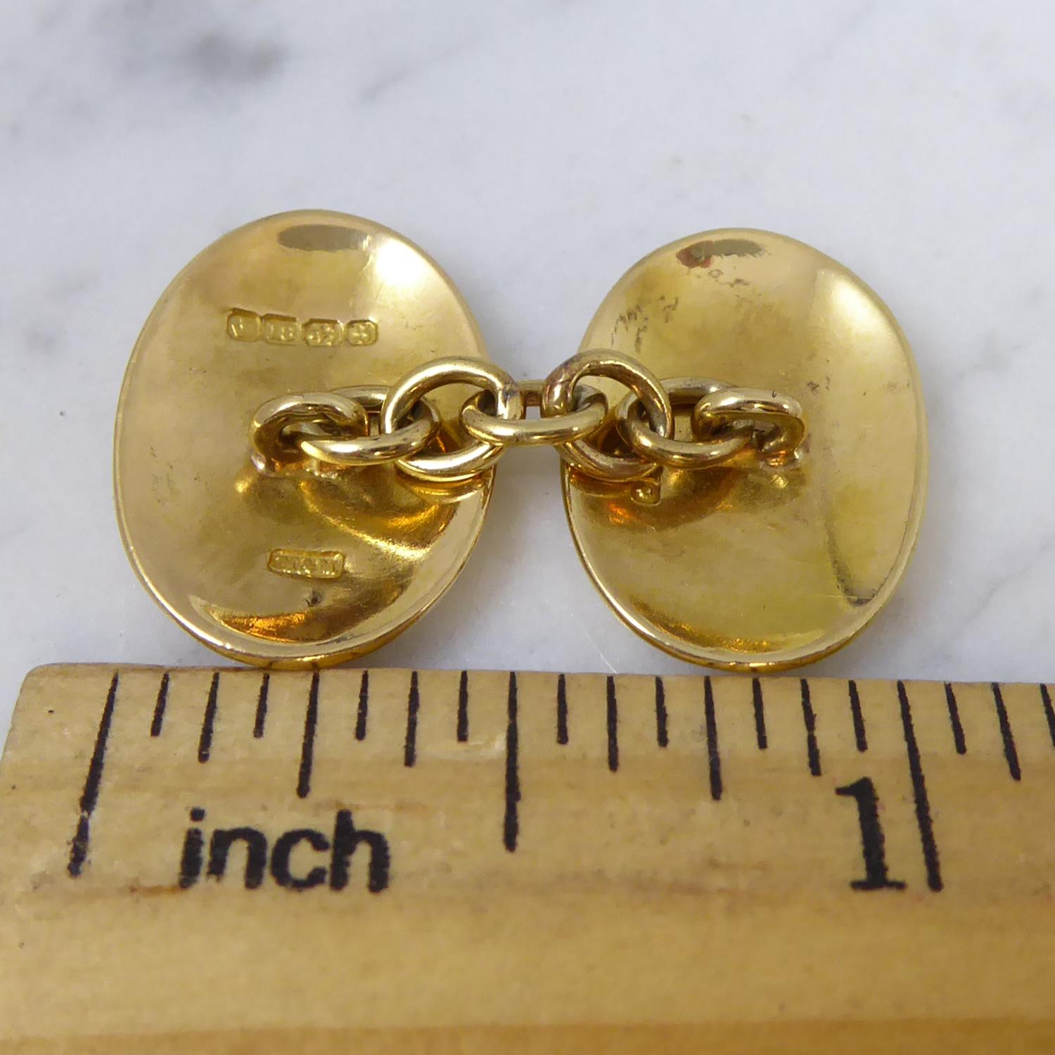 18 carat gold cufflinks