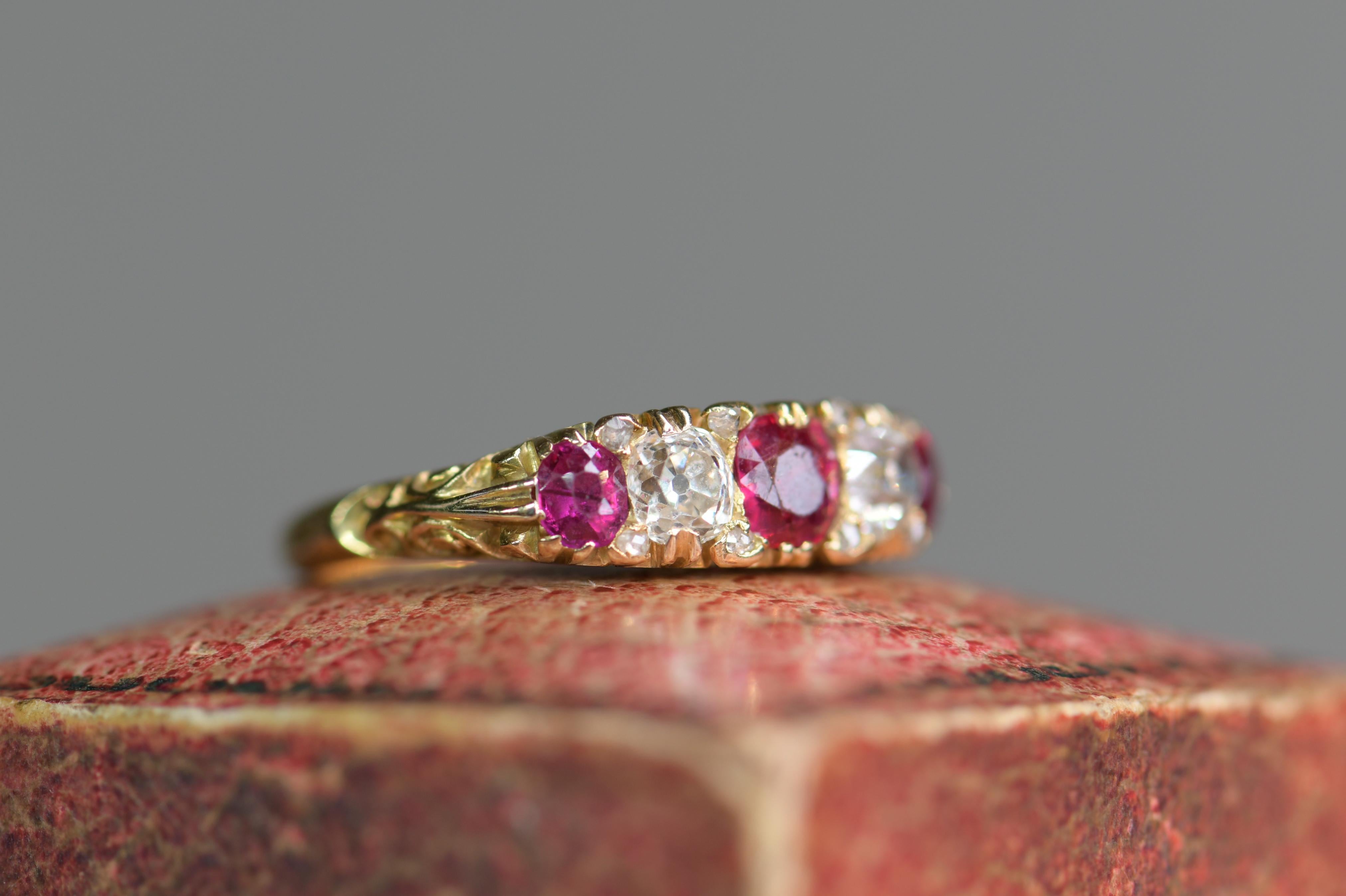 antique victorian ruby ring