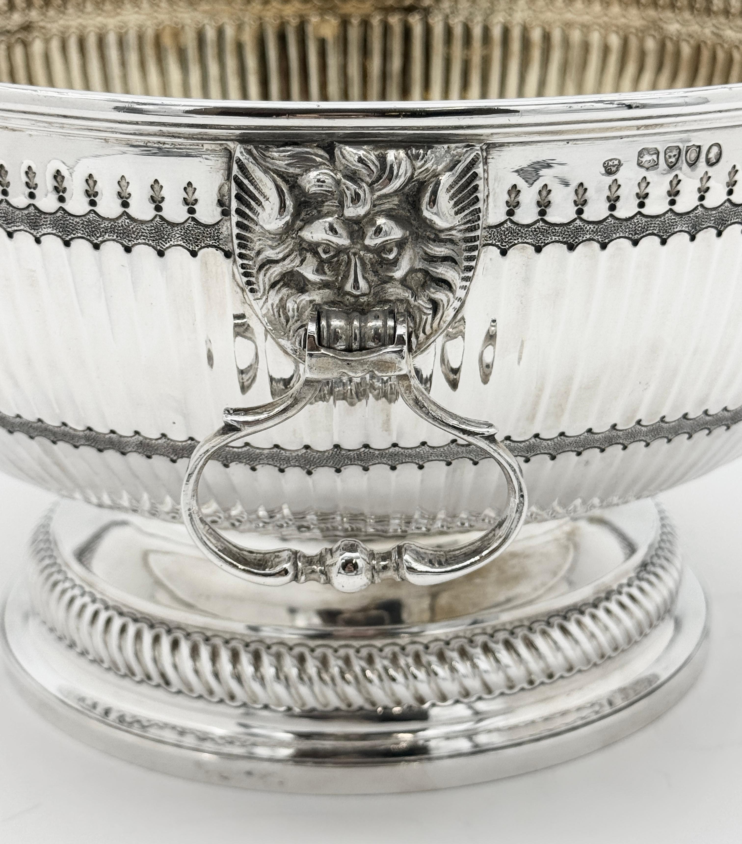 Victorian Antique Silver Bowl For Sale 2