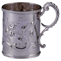 Victorian Antique Sterling Childs / Christening Mug