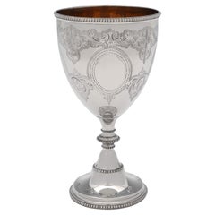 Calice antico vittoriano in argento sterling, Londra 1861, Henry Wilkinson