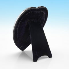 Victorian Antique Sterling Silver Heart Shaped Photograph Frame - London 1899