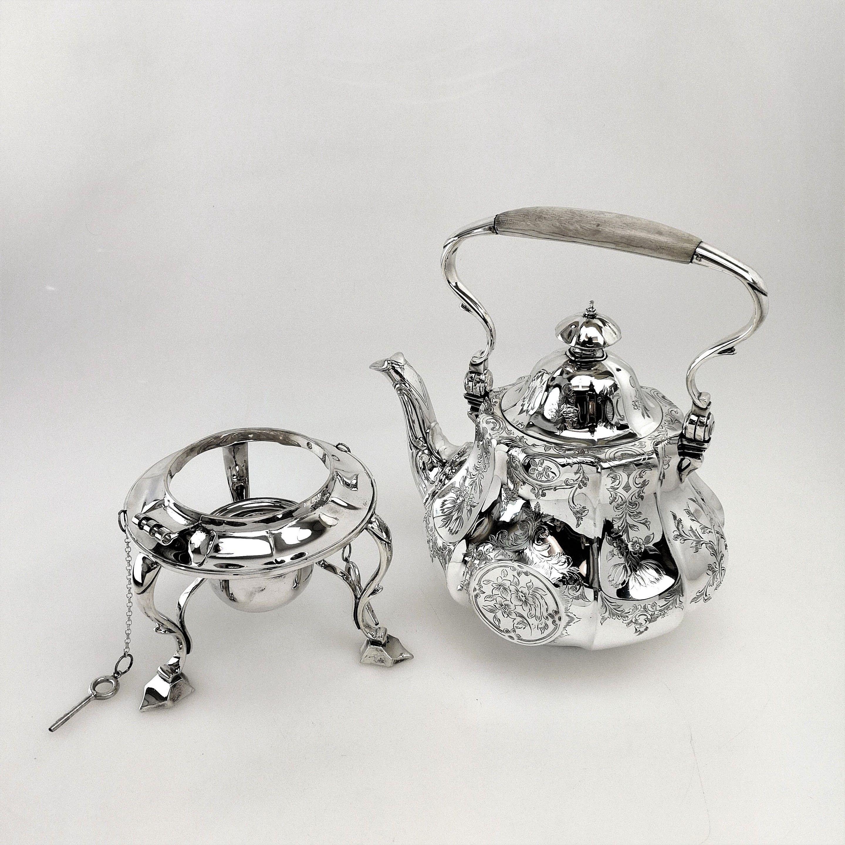 silver tea kettles