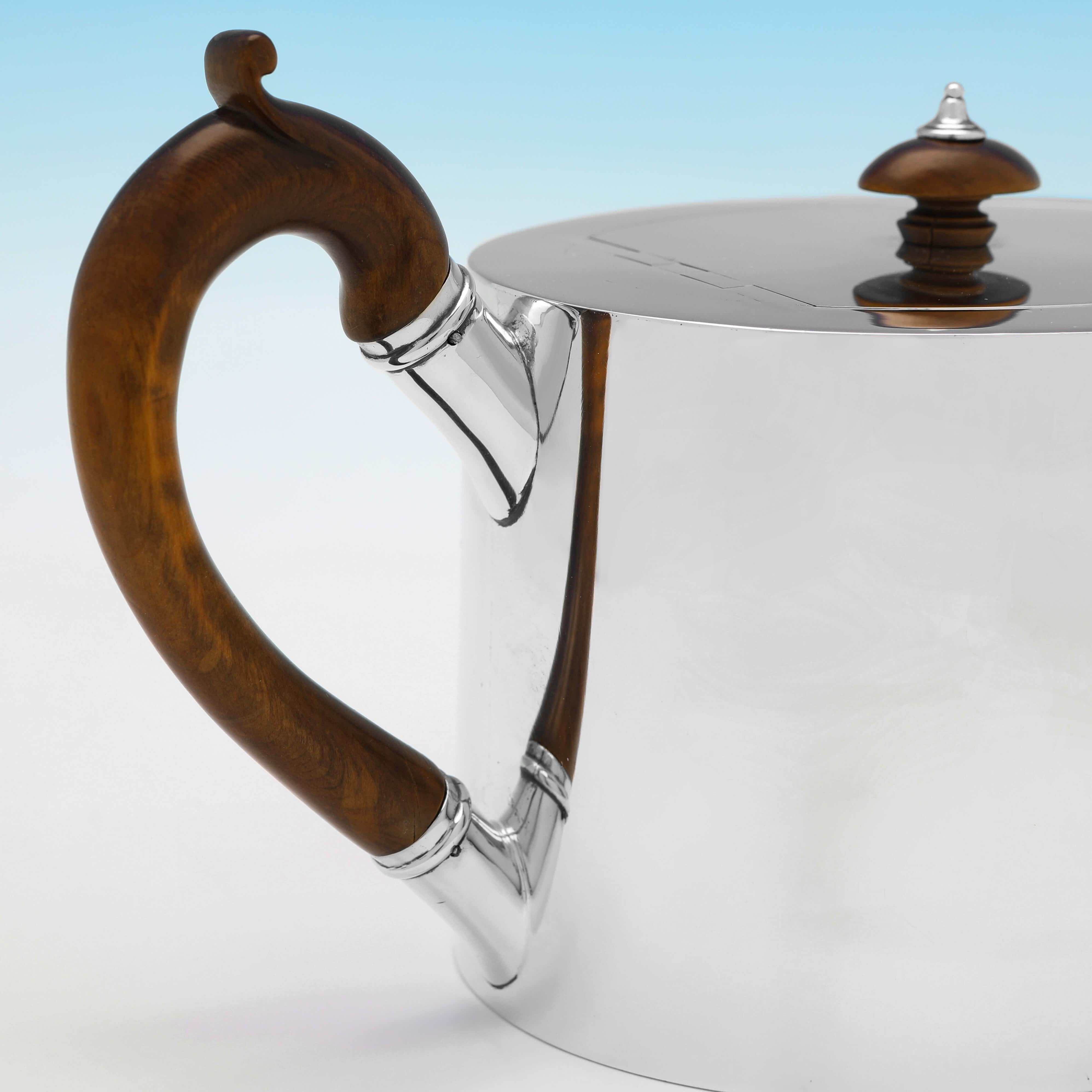 Victorian Antique Sterling Silver Teapot, C. S. Harris London, 1883 at 1stDibs