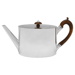 Antike viktorianische Teekanne aus Sterlingsilber – C. S. Harris London 1883
