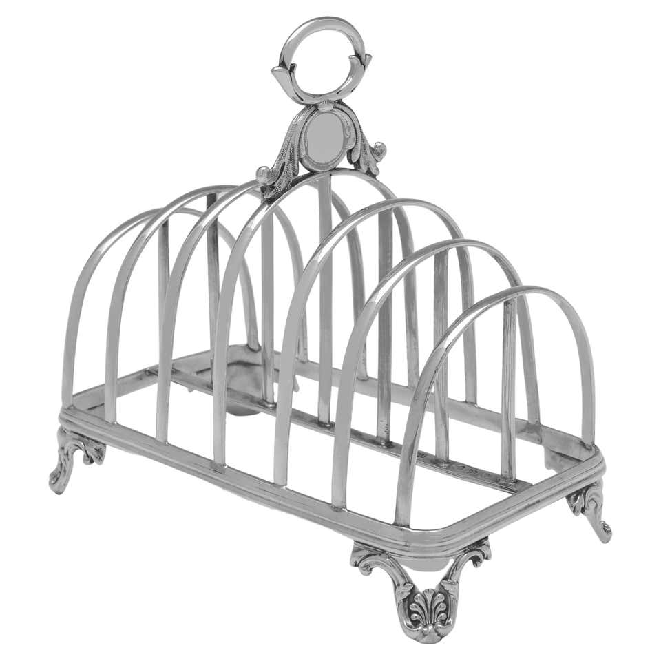 Antique Victorian Sterling Silver Toast/Letter Rack at 1stDibs