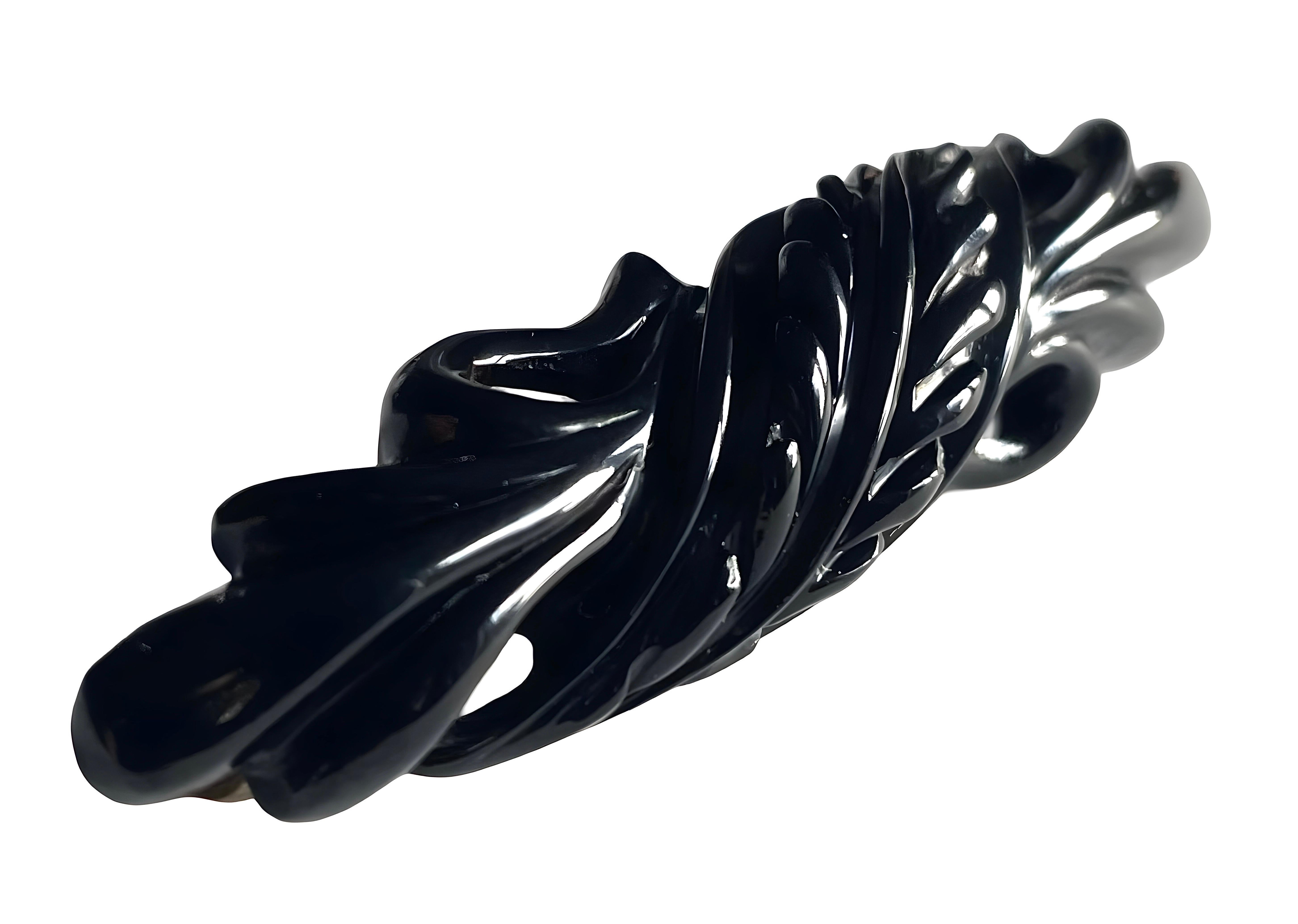 Women's or Men's Victorian antique Whitby Jet carved brooch, black Mourning jewellery, circa 1880