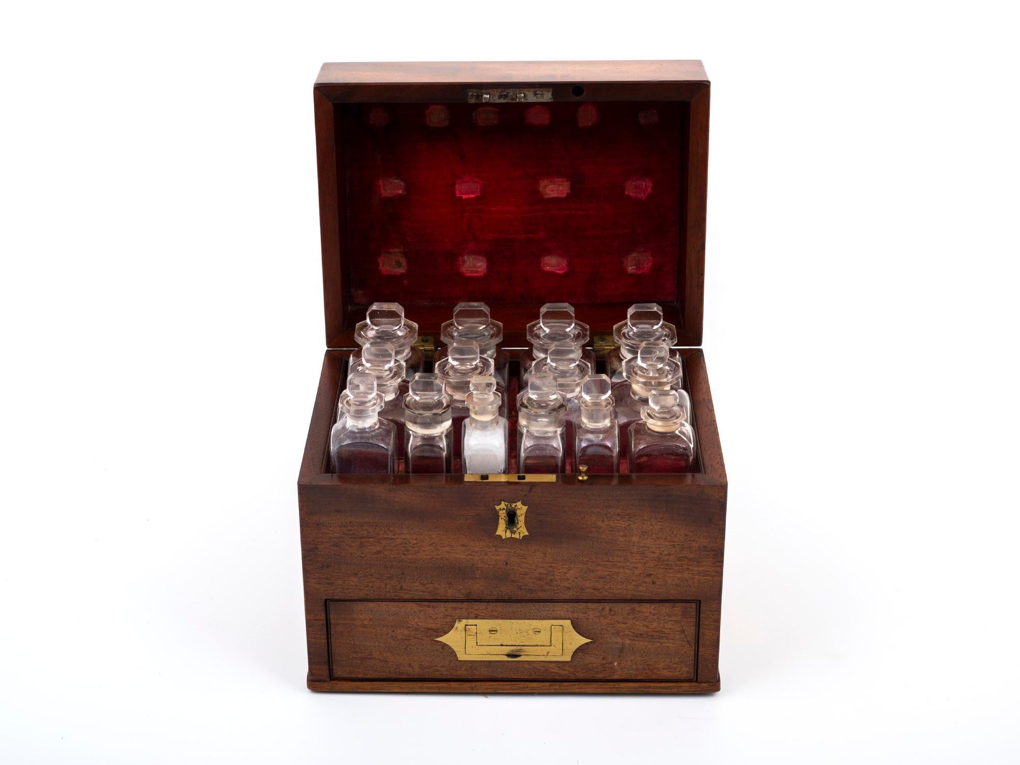 British Victorian Apothecary Box For Sale