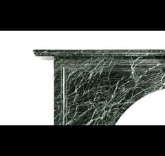 Victorian Arched Verdi Antico Marble Mantel, 'VIC-ZA76'