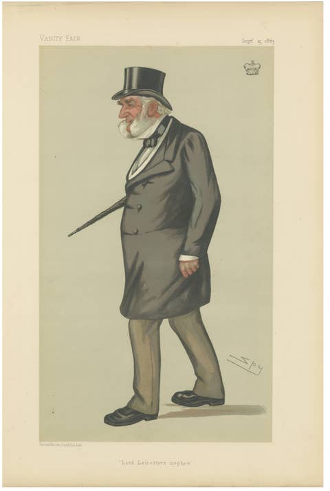 Victorian Aristocrat with Top Hat – Vanity Fair “Lord Leicester’s Nephew” 1883