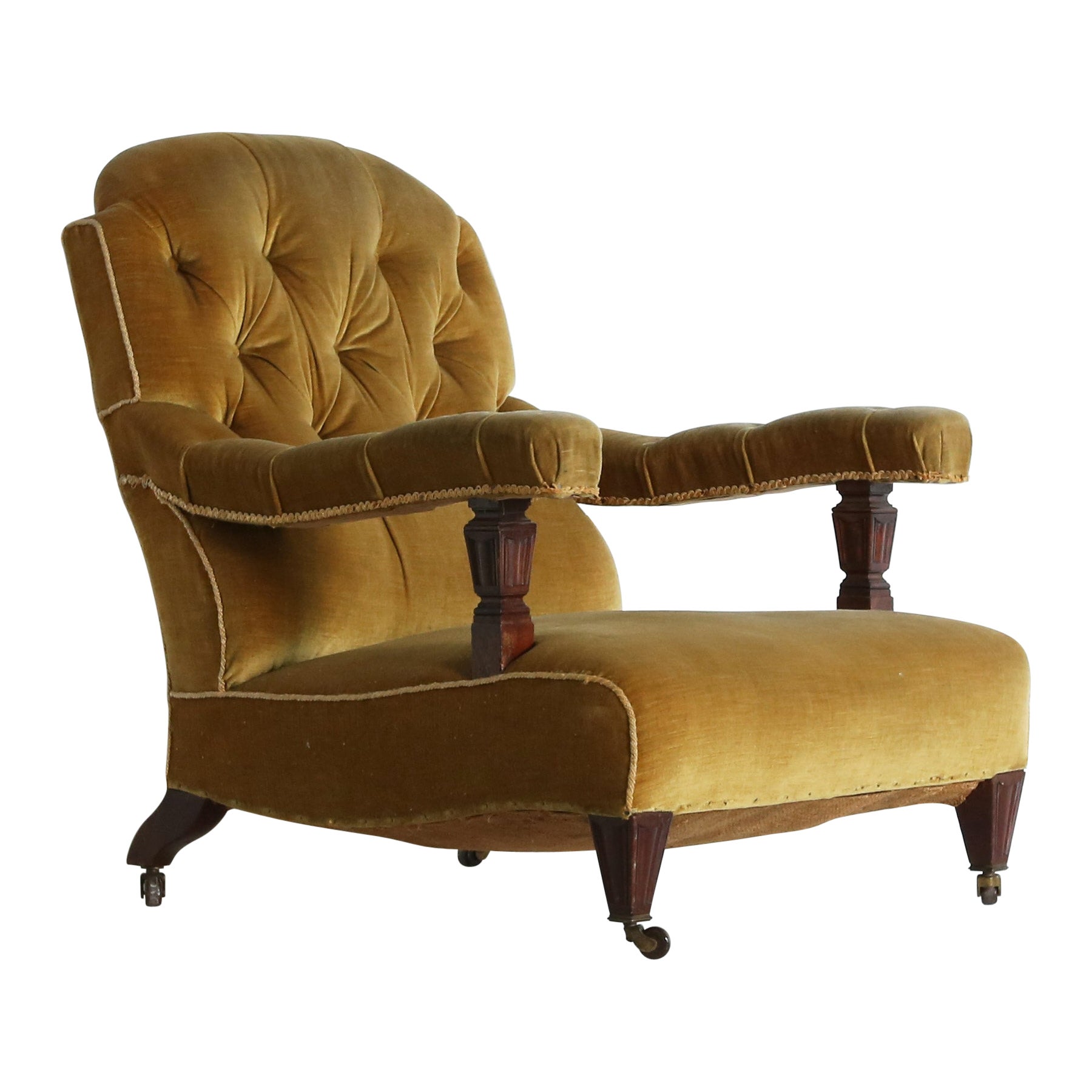 Victorian Armchair, England, 19th Century, for Reupholstery