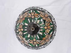 Victorian Art Glass Antique Lamp Shade, circa 1945