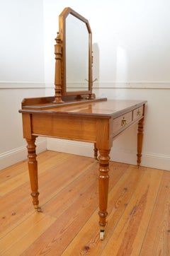 Victorian Ash Inlaid Dressing Table