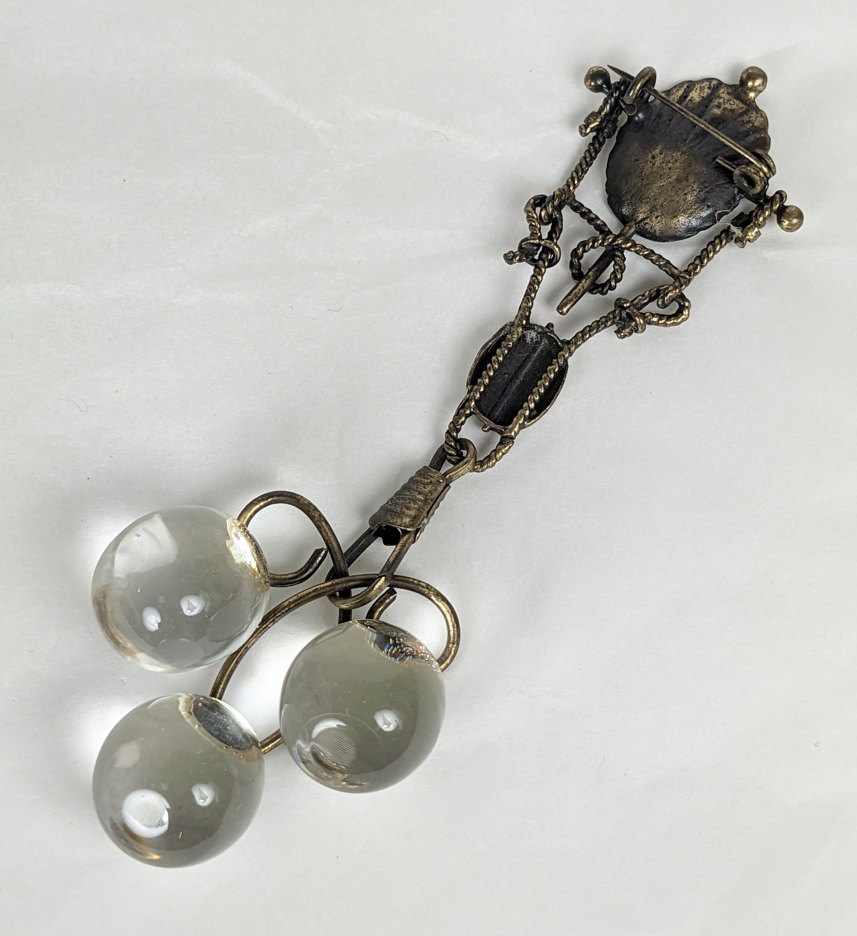 Victorian Assemblage Fob Brooch. Studio VL Unisexe en vente