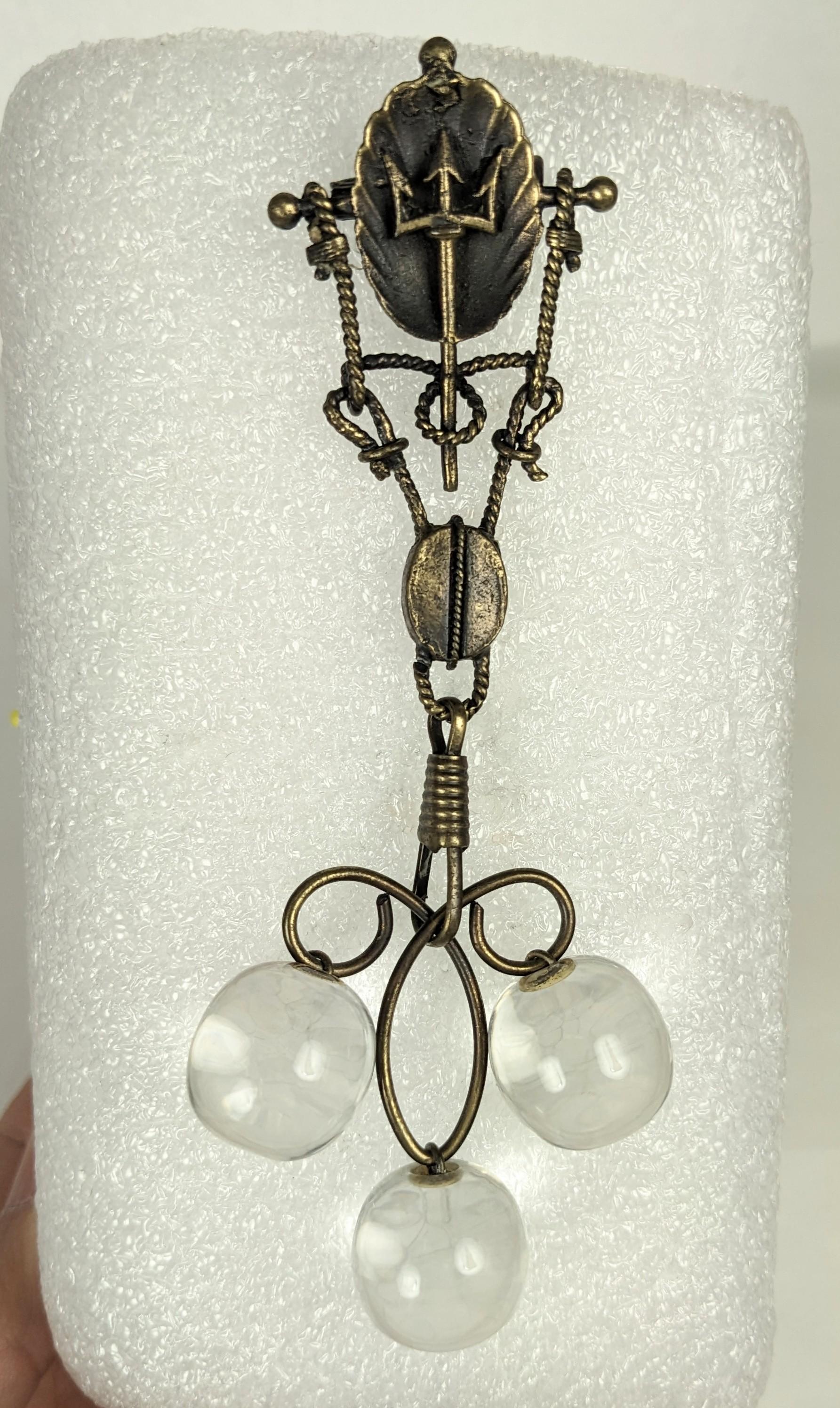 Victorian Assemblage Fob Brooch. Studio VL en vente 1