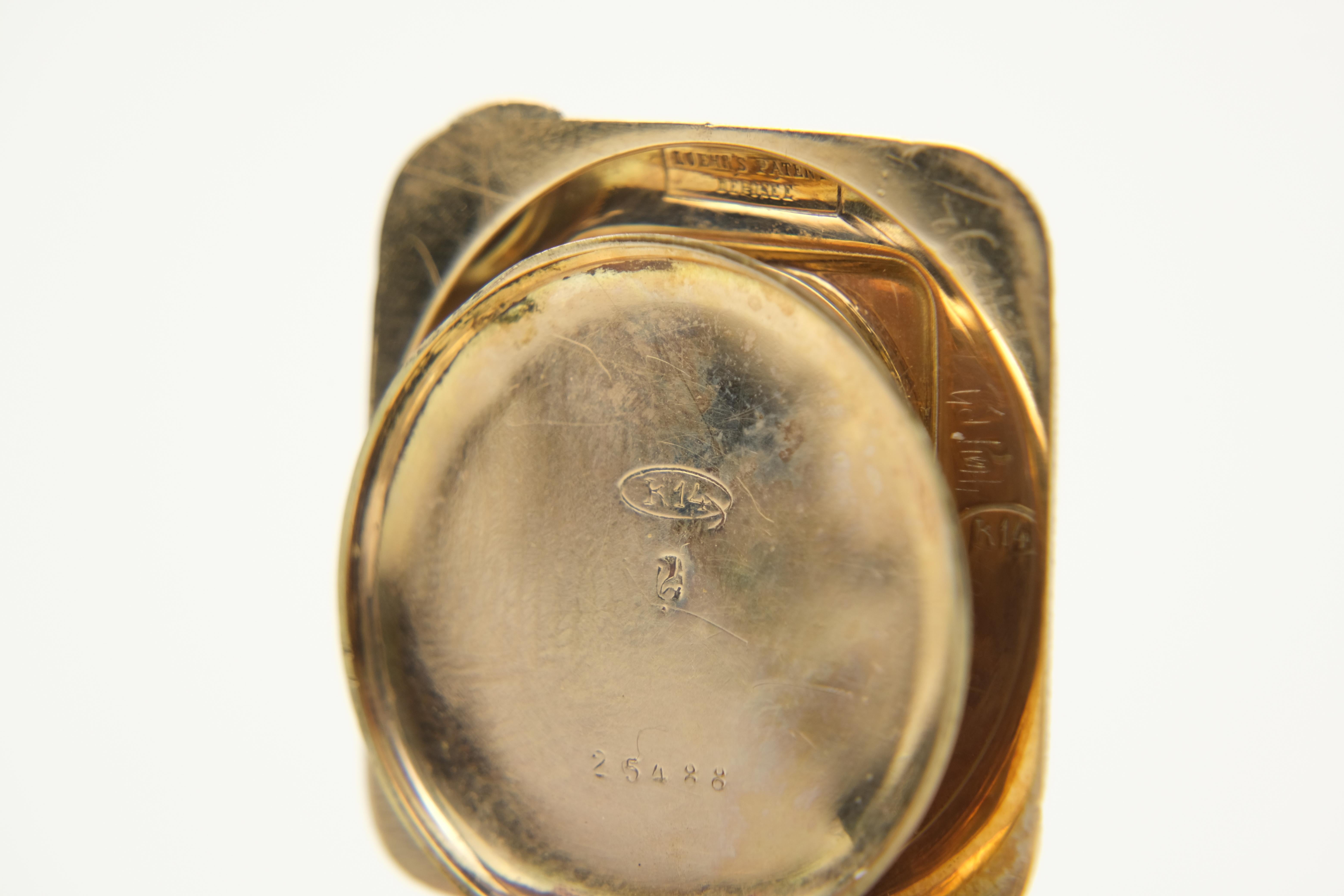 Victorian August Von Loehr 14k Gold Hunting Case Pocket Watch 4