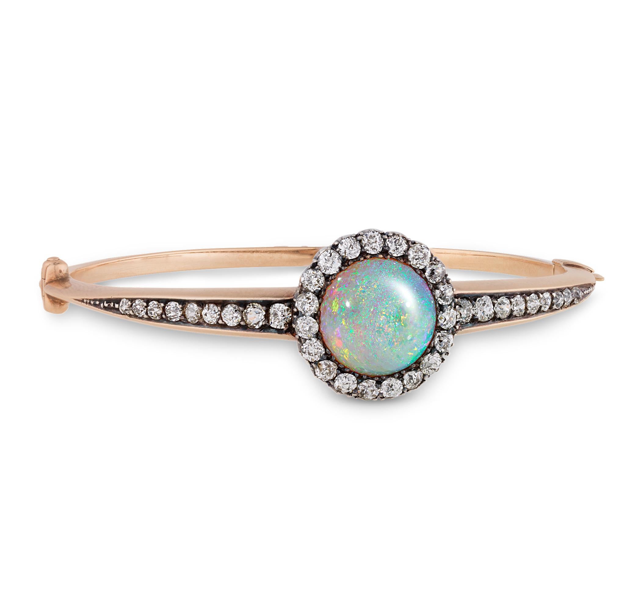 Viktorianisches australisches Opal-Armband, 5,00 Karat (Cabochon) im Angebot