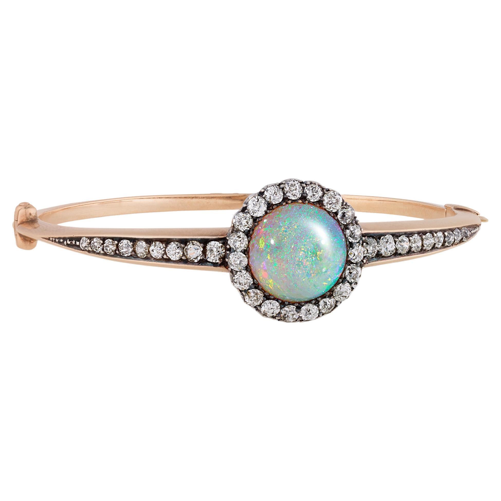 Bracelet victorien en opale australienne, 5,00 carats