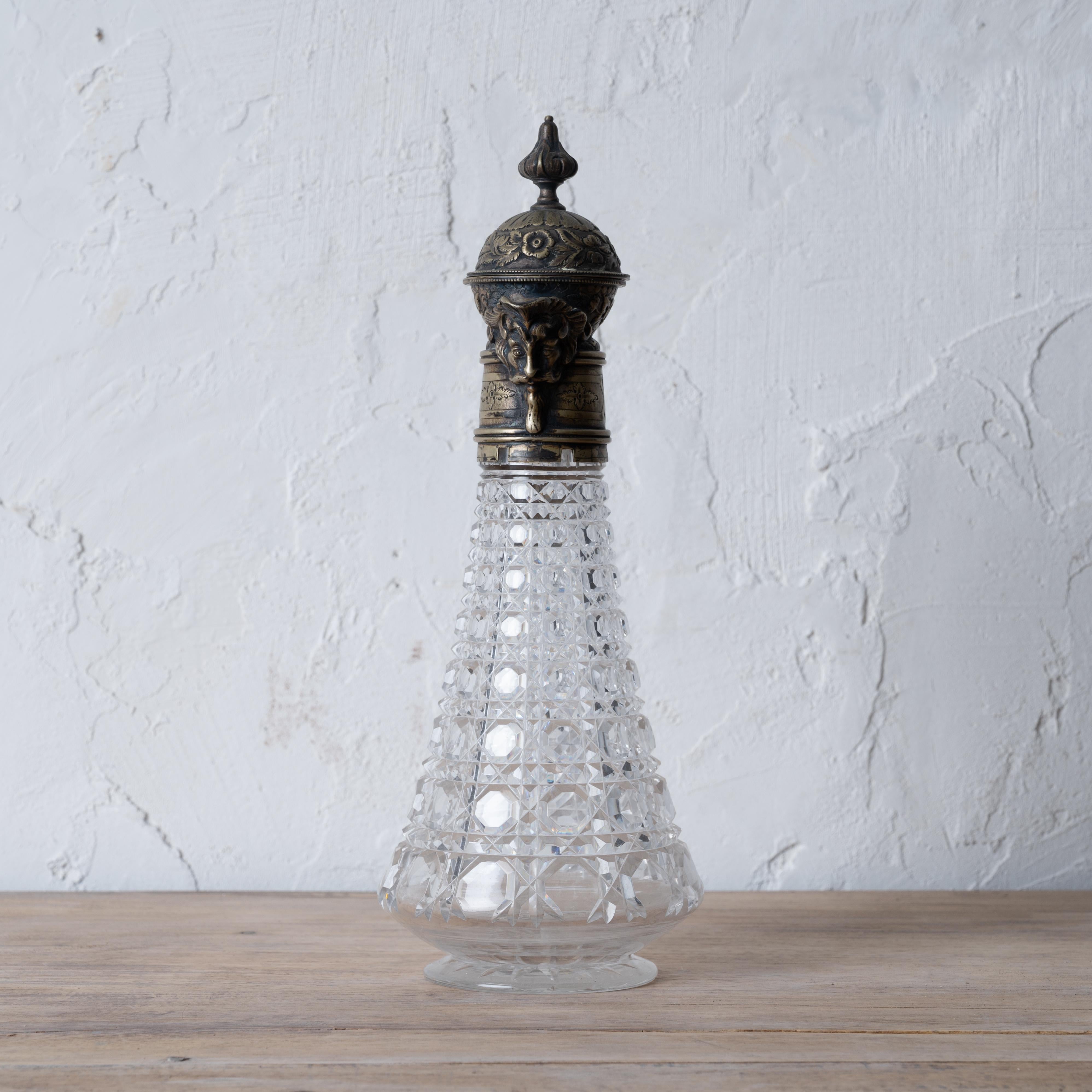Silver Plate Victorian Bacchic Flagon, c.1890 For Sale