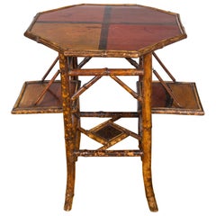 Victorian Bamboo Chinoiserie Side Table