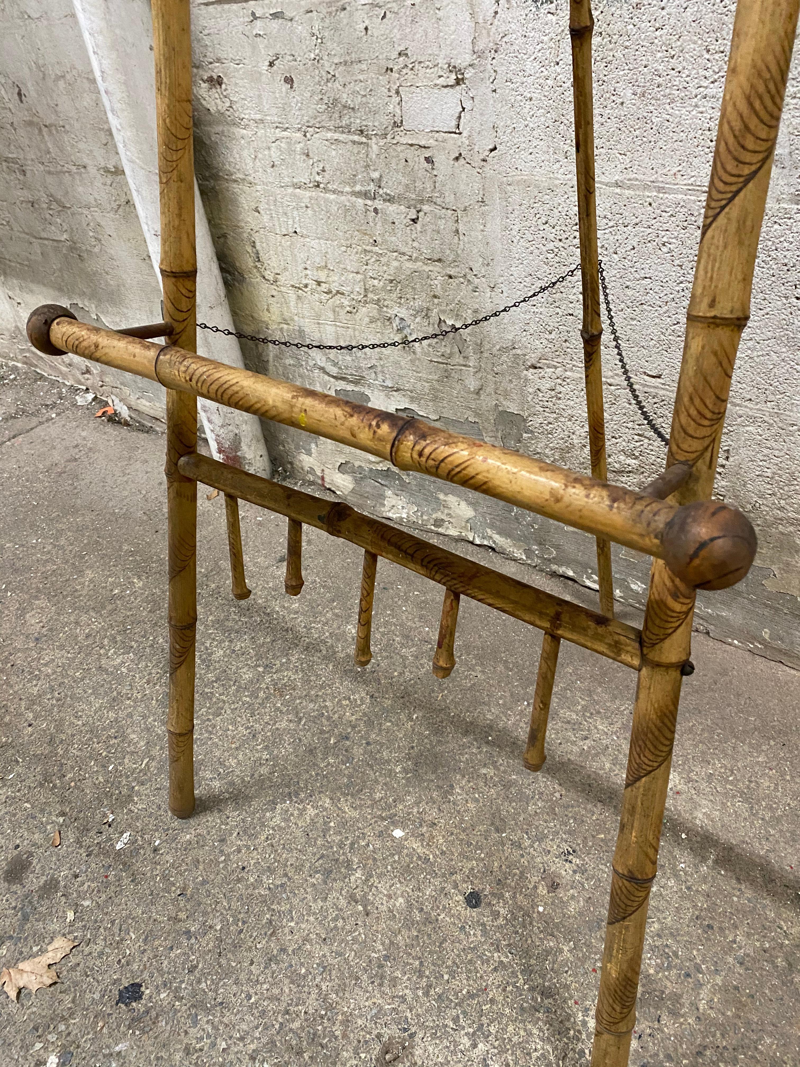 19th Century Victorian Bamboo Easel