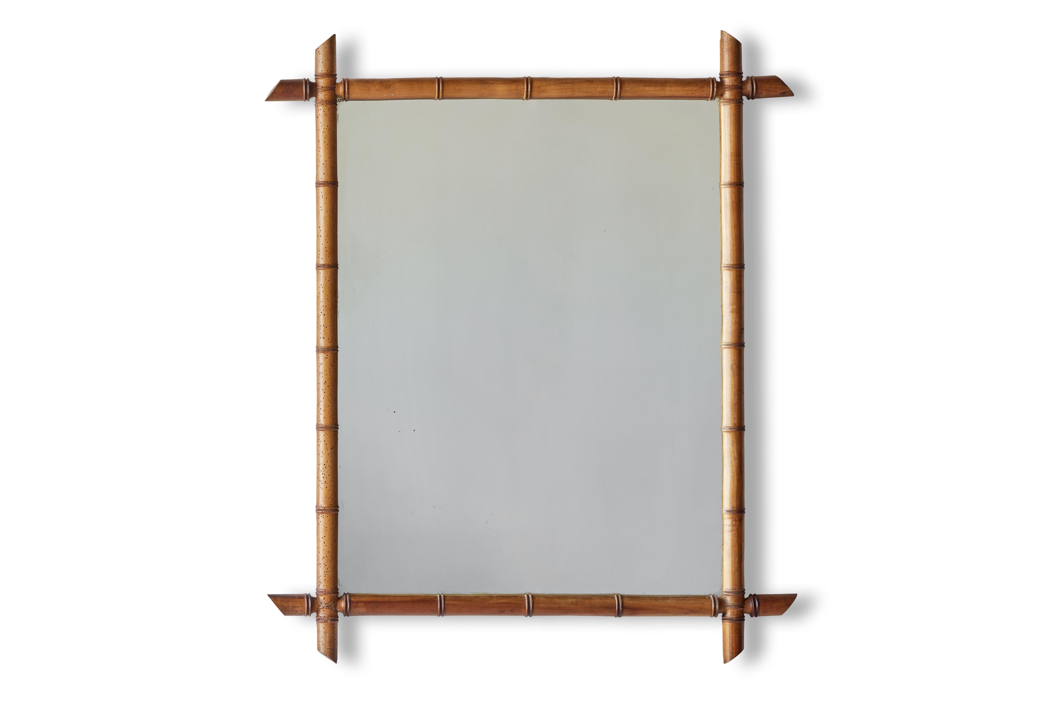 Victorian Bamboo Mirror 3