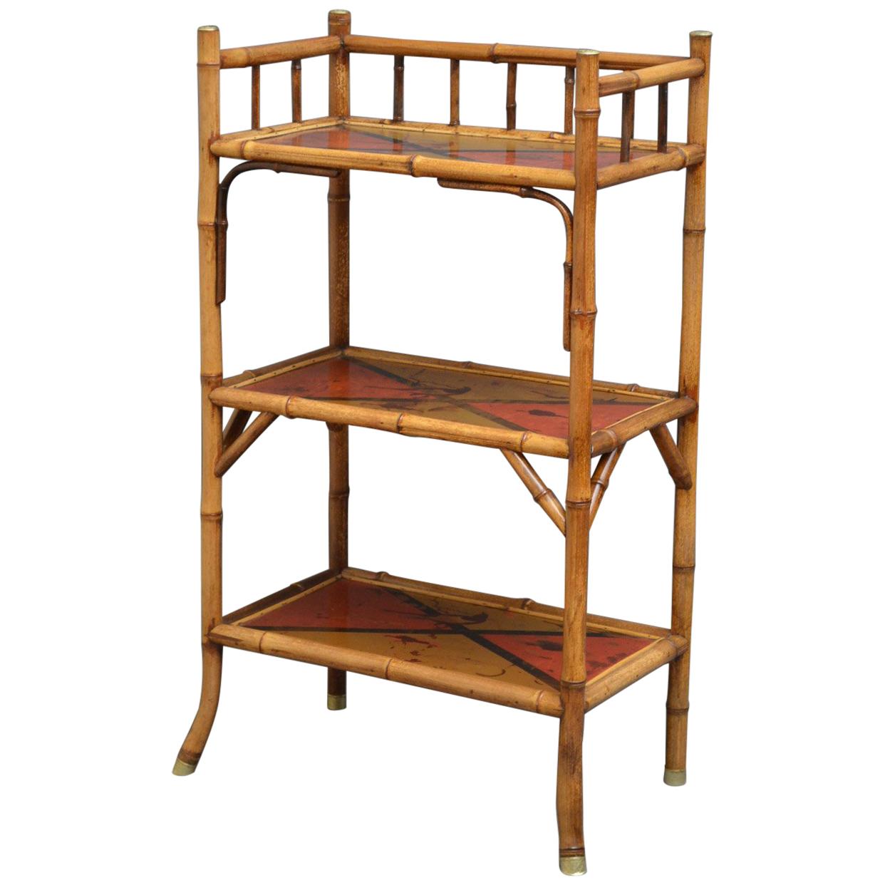 Victorian Bamboo Stand - Etagere