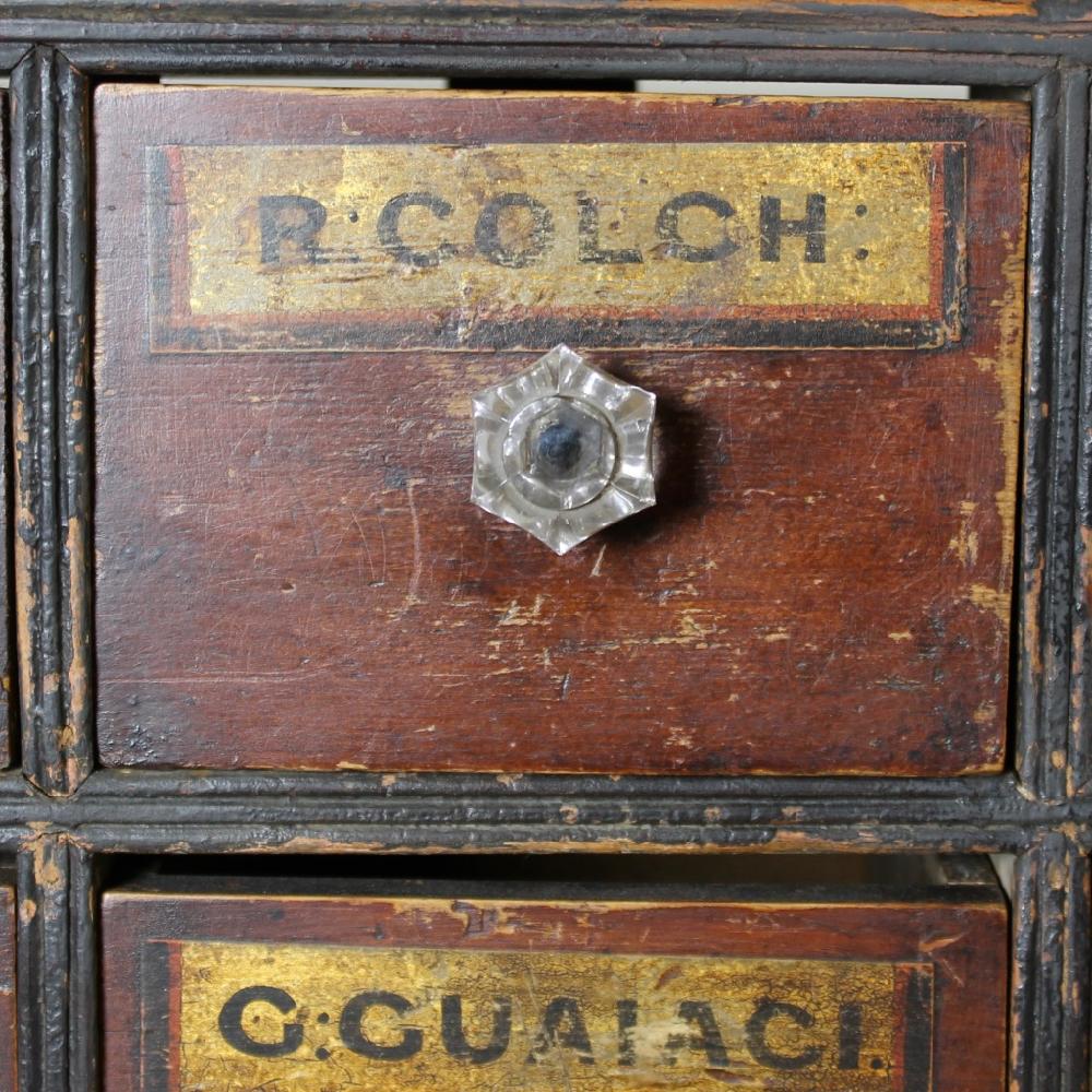 faux apothecary cabinet