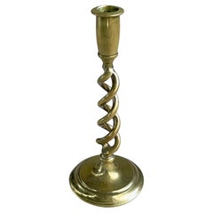 Victorian barley twist brass Candle Stick