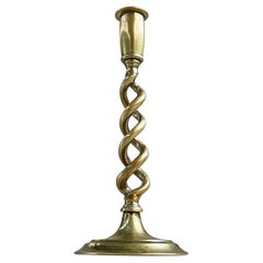 Victorian barley twist brass Candle Stick