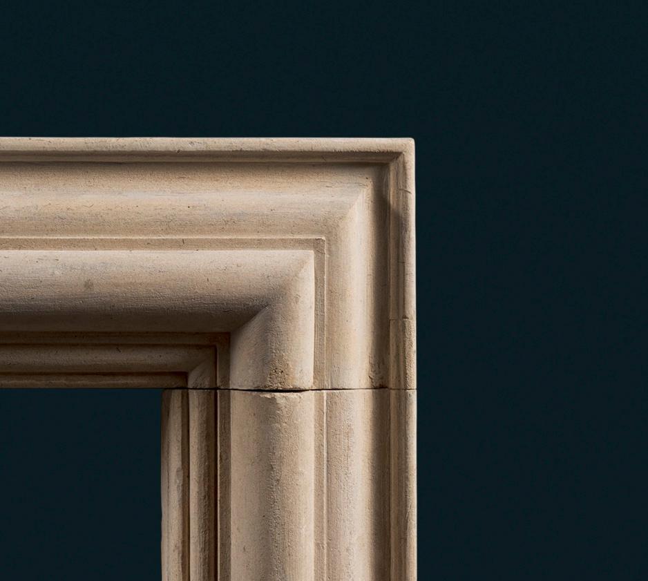 19th Century Victorian Bathstone Bolection Fireplace Surround For Sale