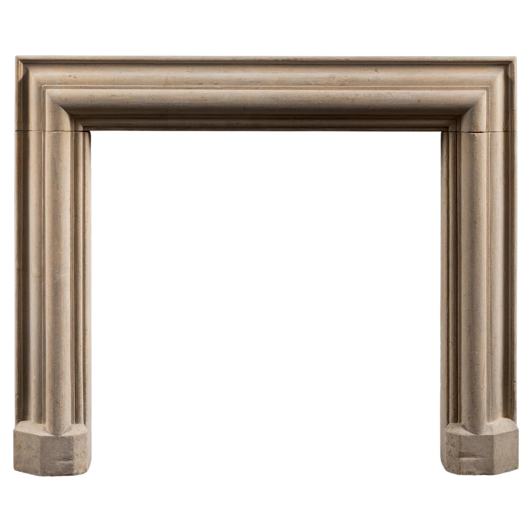 Victorian Bathstone Bolection Fireplace Surround For Sale