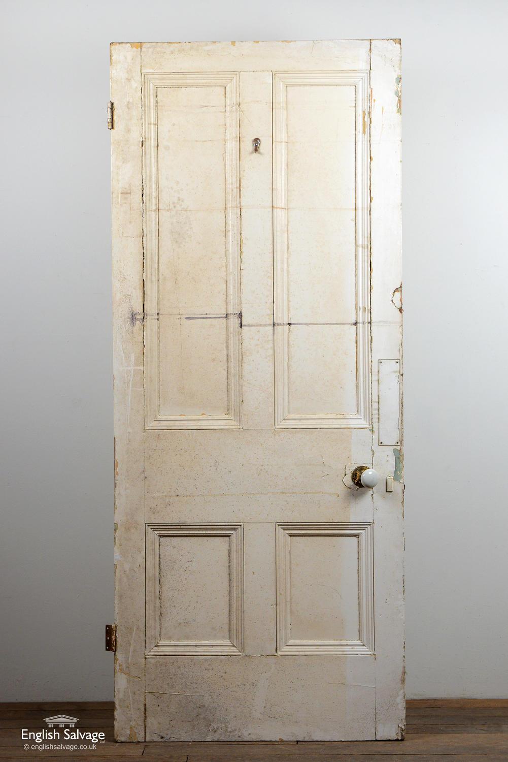 European Victorian Beaded Four Panel Door, 20th Century For Sale