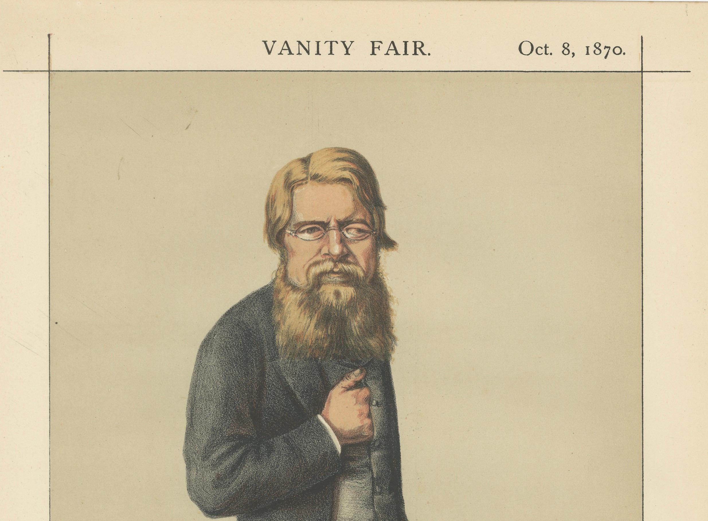 Victorian Bearded Statesman – Vanity Fair Statesmen No. 65, 1870