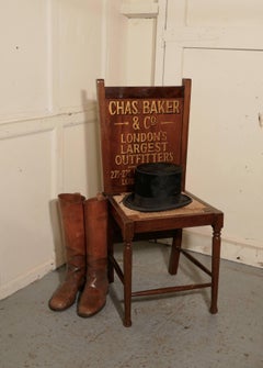 Victorian Bedroom Chair and Trouser Press, Gentleman’s Outfitter Shop Display