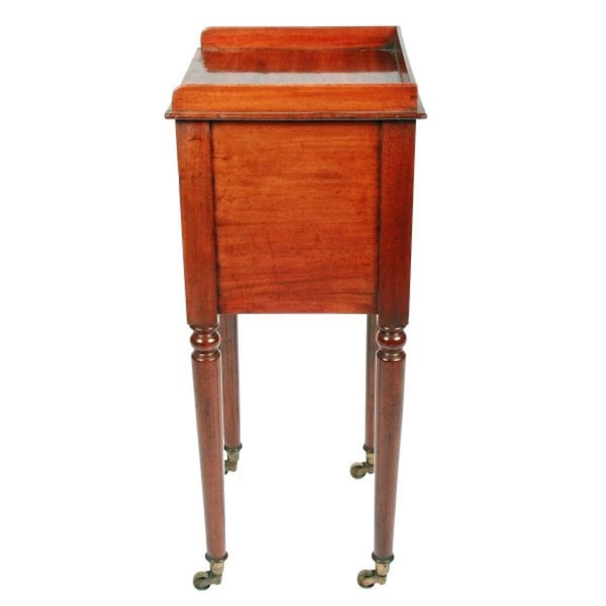 Mahogany Victorian Bedside Cabinet, 19th Century For Sale
