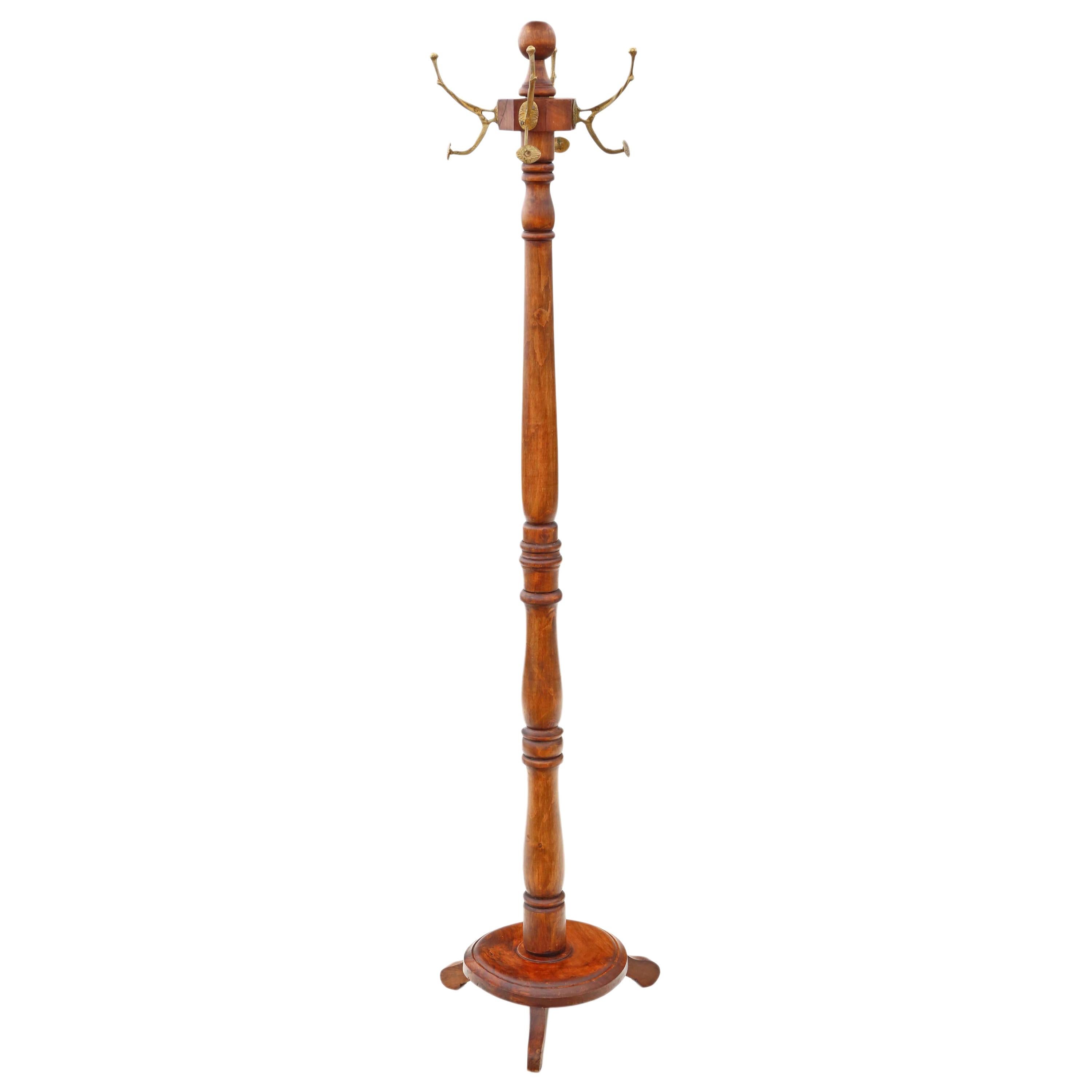 Victorian, Beech, Walnut, Coat, Hat, Stick, Umbrella, Stand